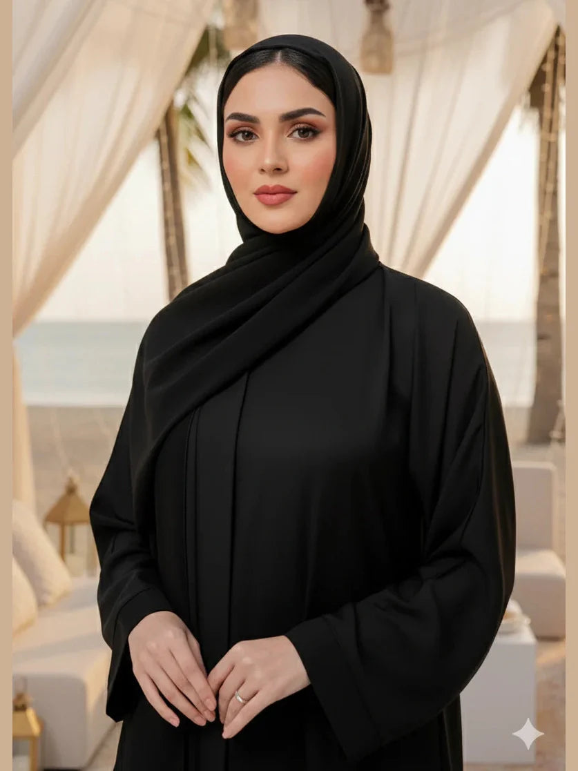 Sumaira Premium Black Abaya