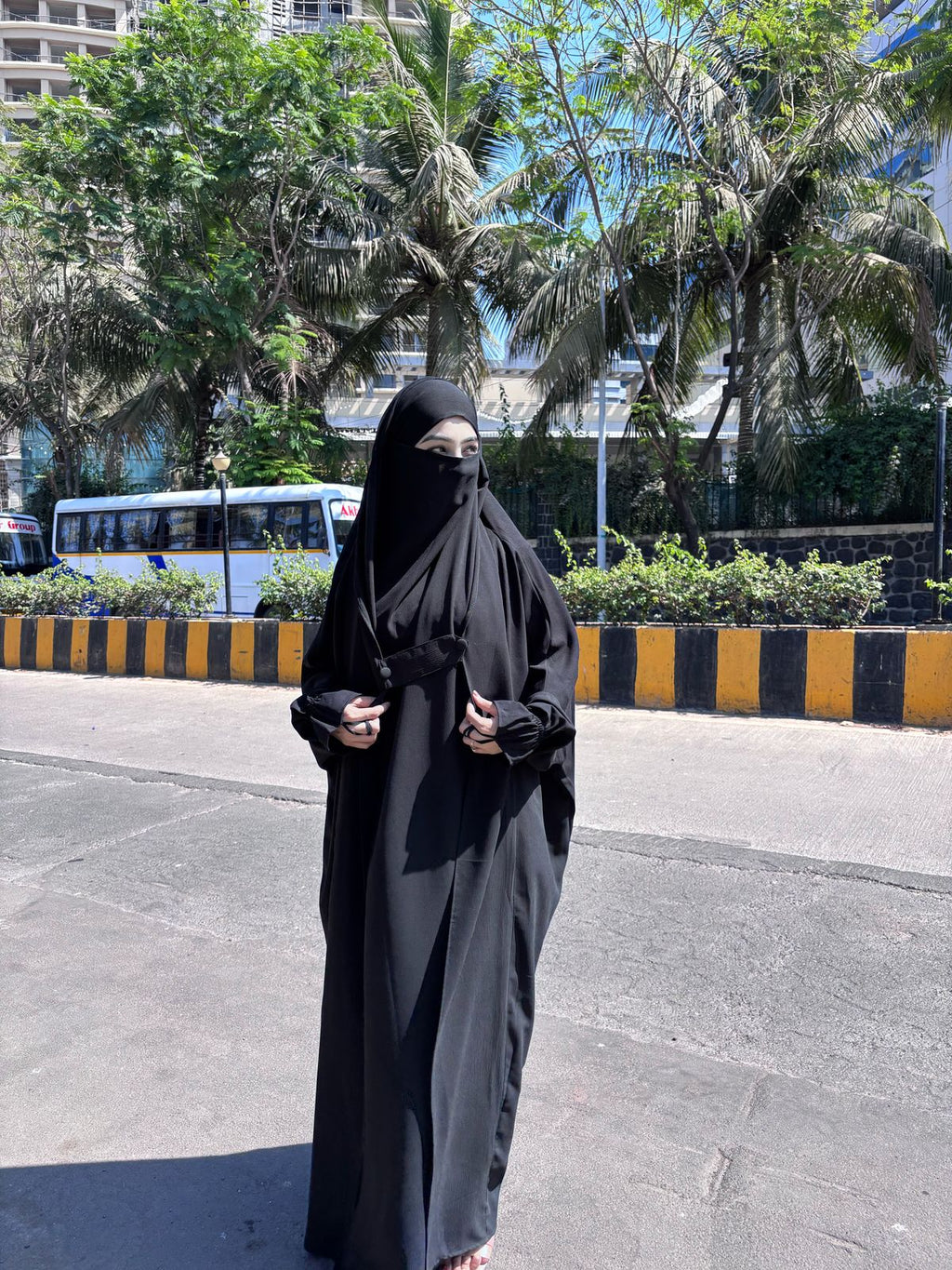 Premium Saudi Jilbab 1-Piece Full Length – Black