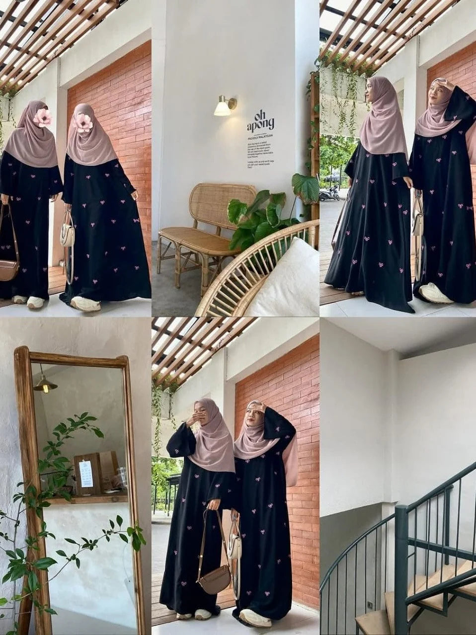 Trendy Bow Maxi Abaya ( 75% OFF )