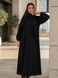Noir Tassel Luxe Abaya
