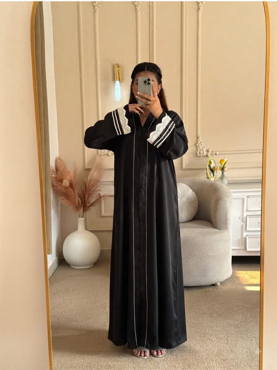 Midnight Lace Abaya