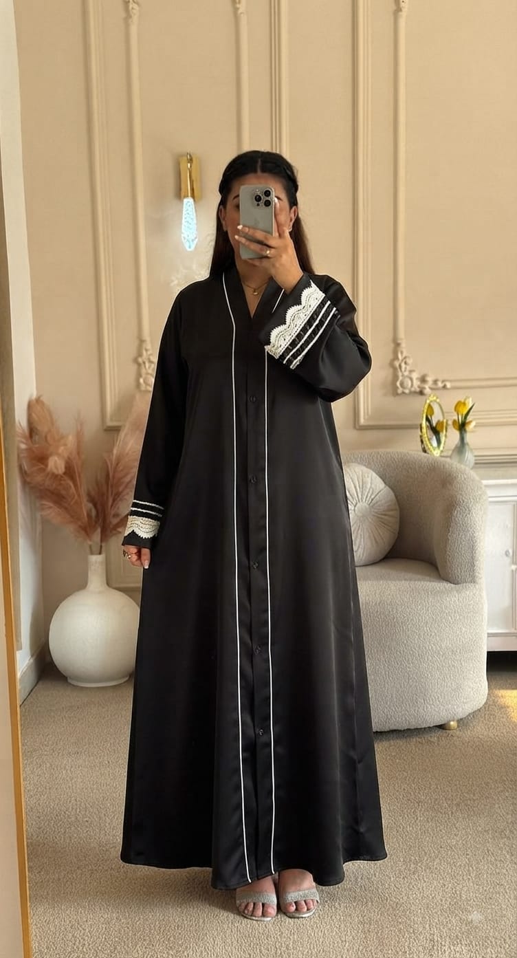Midnight Lace Abaya
