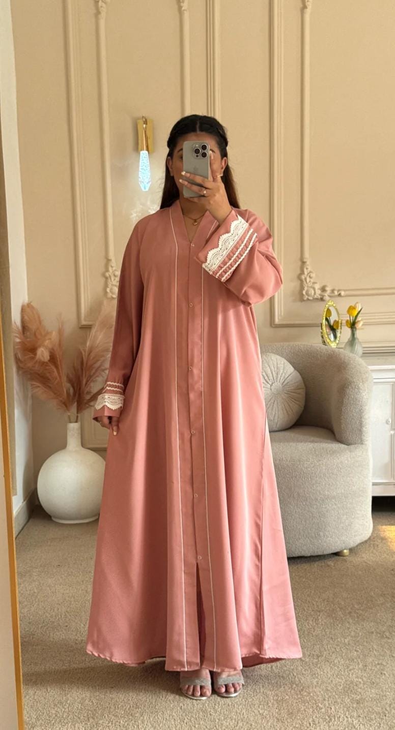 Rose Pearl Abaya