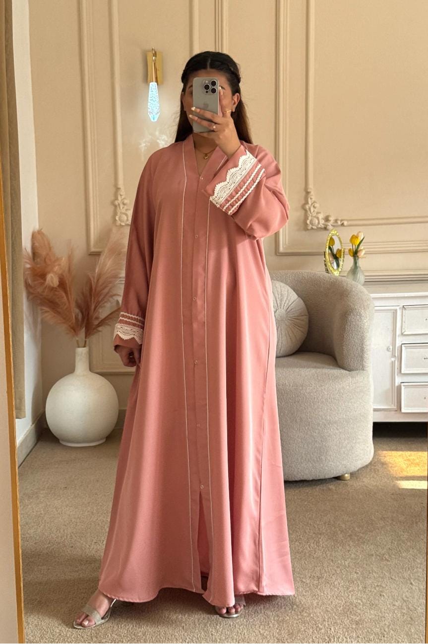 Rose Pearl Abaya