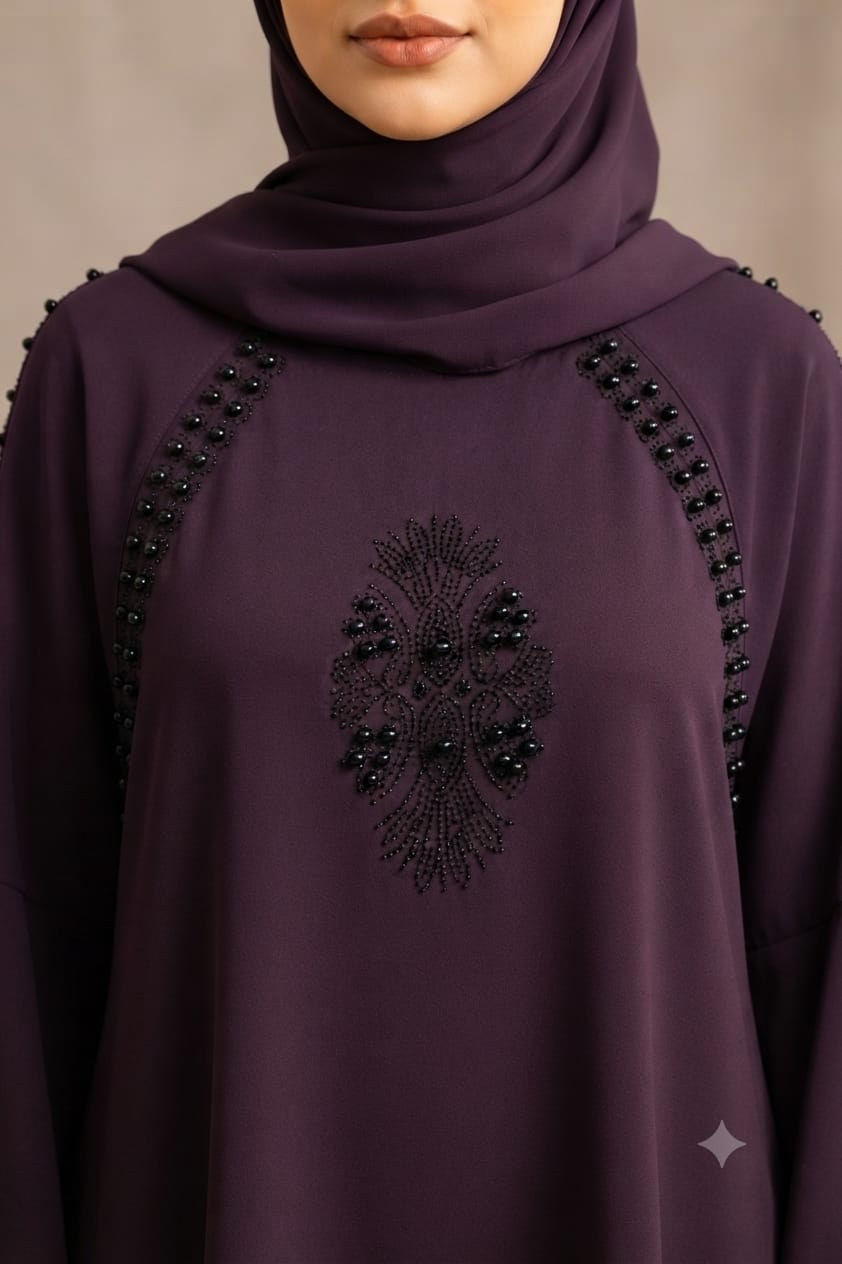 Wine Grace Abaya