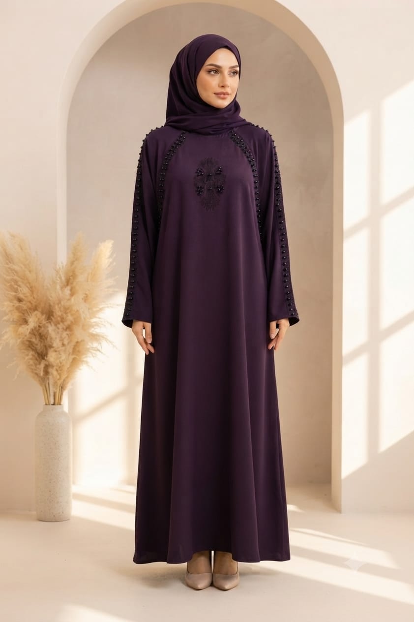 Wine Grace Abaya