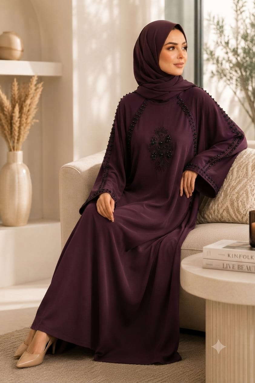 Wine Grace Abaya