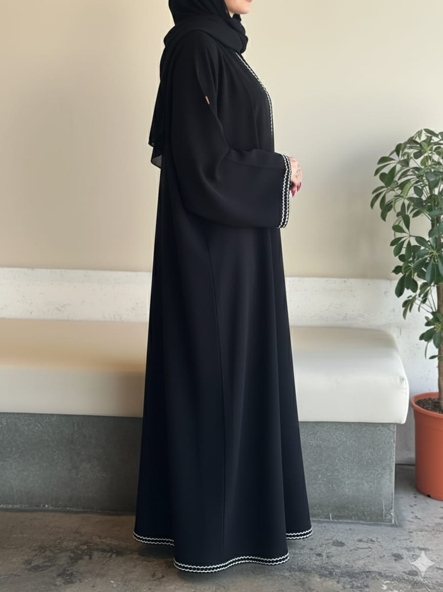 Royal Khizra Embroidered Abaya ( Highly Recommended )