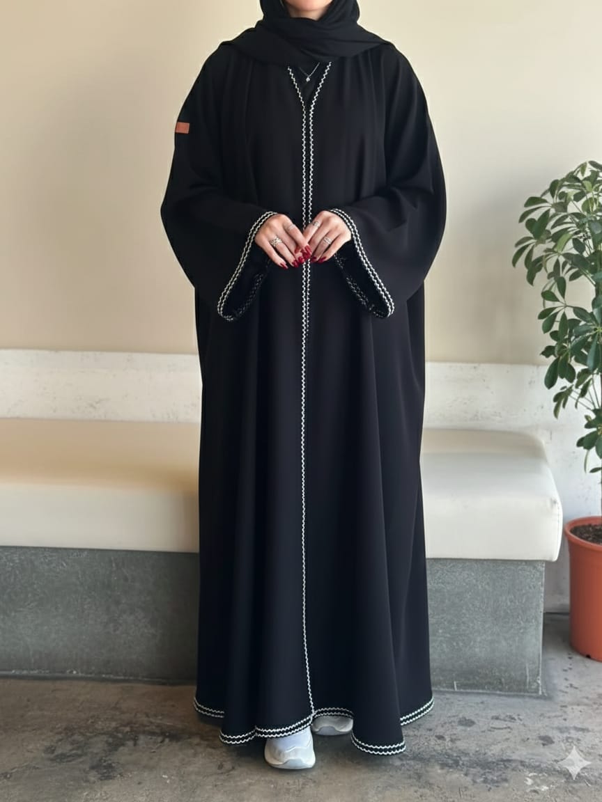 Royal Khizra Embroidered Abaya ( Highly Recommended )