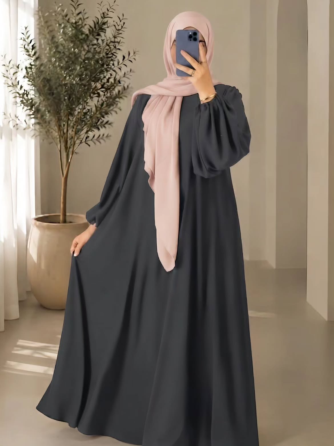 Premium Basic Maxi Style Abaya Grey