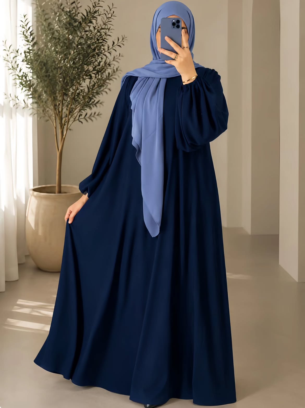Premium Basic Maxi Style Abaya Navyblue
